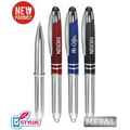 "Dazzling" All Metal LED Flashlight Stylus Pen